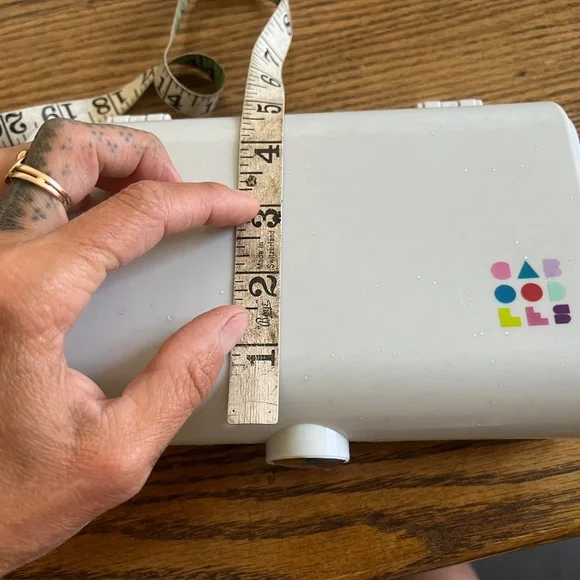 Small Caboodles cosmetic case rectangular with mirror EUC pale gray minimalist - Picture 9 of 10